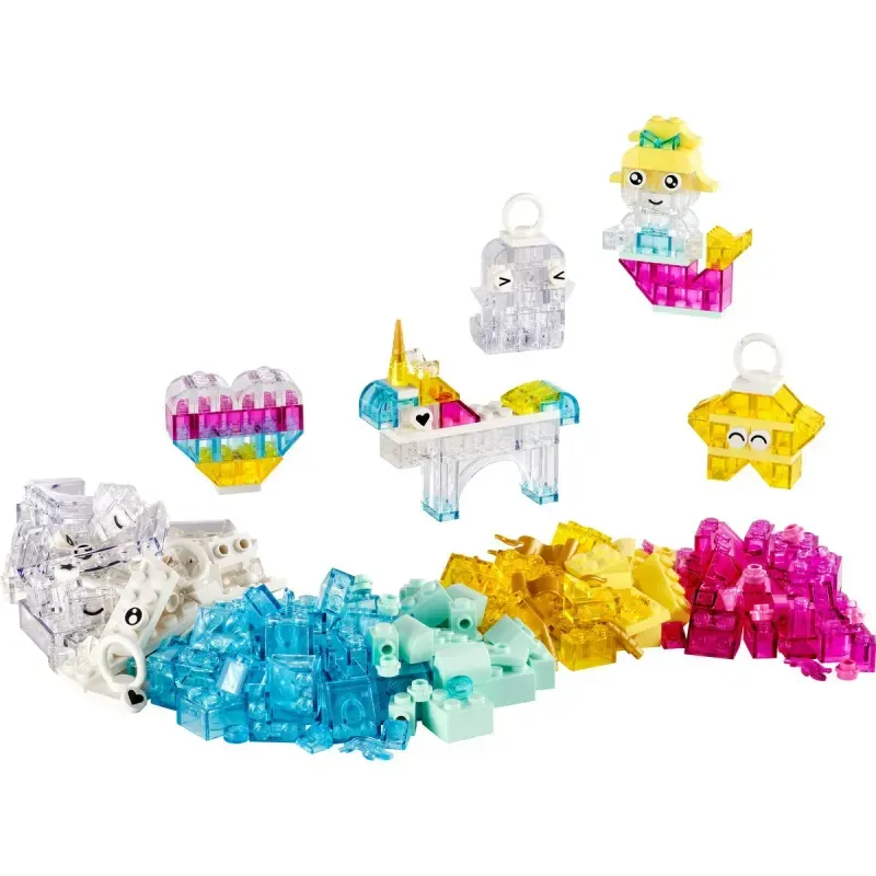 Jucarii, Copii si Bebe - Jucarii si jocuri - Seturi de constructie si cuburi - Seturi de constructie - Lego Classic Cutie Transparenta Magica 11040 - Infinity.ro
