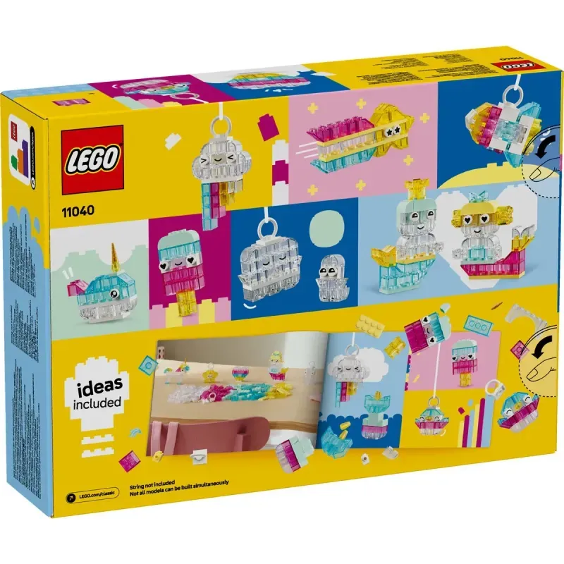 Jucarii, Copii si Bebe - Jucarii si jocuri - Seturi de constructie si cuburi - Seturi de constructie - Lego Classic Cutie Transparenta Magica 11040 - Infinity.ro