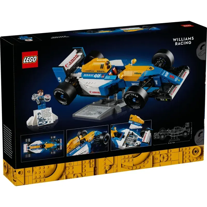 Jucarii, Copii si Bebe - Jucarii si jocuri - Seturi de constructie si cuburi - Seturi de constructie - Lego Icons Williams Racing Fw14b Si Nigel Mansell 10353 - Infinity.ro