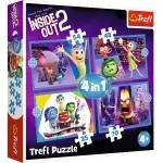 Jucarii, Copii si Bebe - Jucarii si jocuri - Jocuri si puzzle - Puzzle - Puzzle Trefl 4in1 Disney Inside Out 2 O Lume Plina De Emotii - Infinity.ro