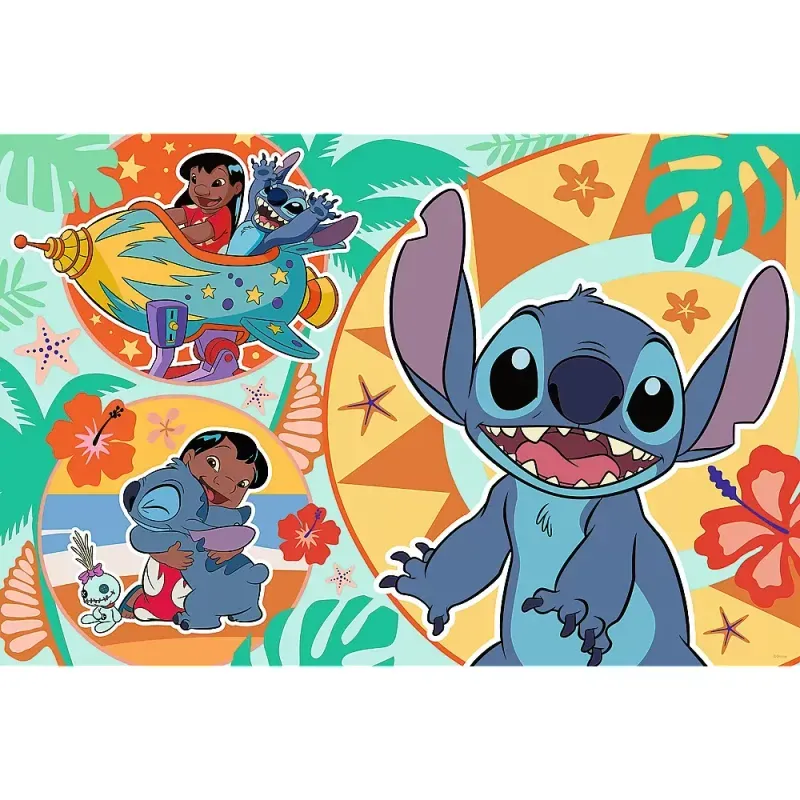 Jucarii, Copii si Bebe - Jucarii si jocuri - Jocuri si puzzle - Puzzle - Puzzle Trefl 24 Maxi Stitch Ziua Vesela A Lui Lilo Si Stitch - Infinity.ro