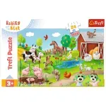Jucarii, Copii si Bebe - Jucarii si jocuri - Jocuri si puzzle - Puzzle - Puzzle Trefl 24 Maxi Babies And The Bear Animale La Ferma - Infinity.ro