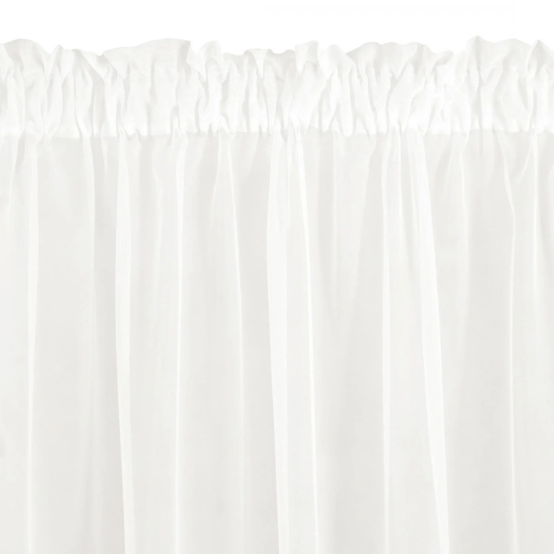 Casa si Gradina - Textile si covoare - Perdele si draperii - Perdele - Perdea REBECCA cu o tesatura fina tip ploaie, cu model orizontal, 350 x 250 cm, alb - Infinity.ro