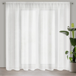 Casa si Gradina - Textile si covoare - Perdele si draperii - Perdele - Perdea REBECCA cu o tesatura fina tip ploaie, cu model orizontal, 350 x 250 cm, alb - Infinity.ro