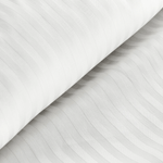 Casa si Gradina - Textile si covoare - Lenjerii de pat - Seturi de lenjerie - Set lenjerie de pat VERA din bumbac satinat cu dungi,1 husa plapuma + 2 fete perna, 160 x 200 cm, alb - Infinity.ro
