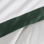 Casa si Gradina - Textile si covoare - Lenjerii de pat - Seturi de lenjerie - Set lenjerie NOVA STYLE LAURA din amestec de bumbac si fibre de poliester ,160 x 200 cm, alb, verde - Infinity.ro