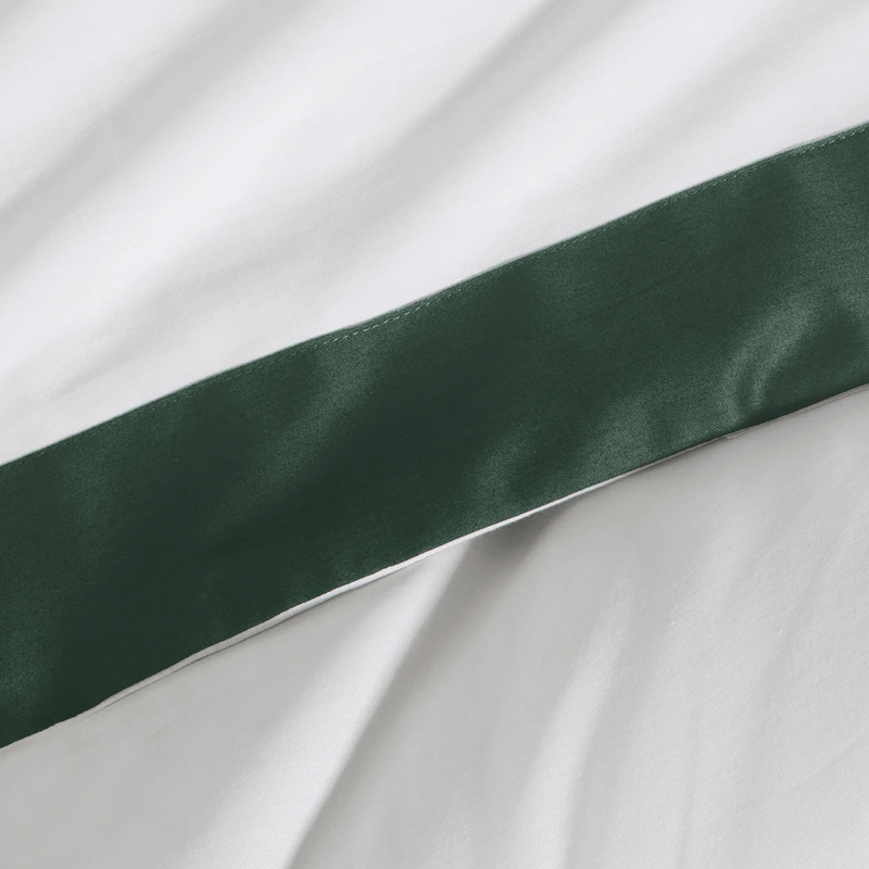 Casa si Gradina - Textile si covoare - Lenjerii de pat - Seturi de lenjerie - Set lenjerie NOVA STYLE LAURA din amestec de bumbac si fibre de poliester ,160 x 200 cm, alb, verde - Infinity.ro