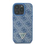 Laptop, Telefoane si Tablete - Telefoane mobile si accesorii - Accesorii Telefoane - Huse telefoane - Husa pentru iPhone 16 Pro - Guess Leather Metal Logo Strass Crossbody (GUHCP16LP4TDSCPB) - Albastru - Infinity.ro