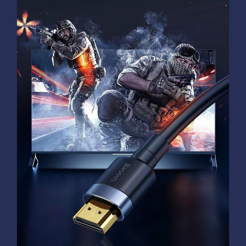 TV, Audio-Video si Foto - Accesorii TV si audio - Cabluri si adaptoare video - Cablu HDMI la HDMI, 4K, 60Hz, 18Gbps, 1m - Baseus CADKLF-F01 - Infinity.ro