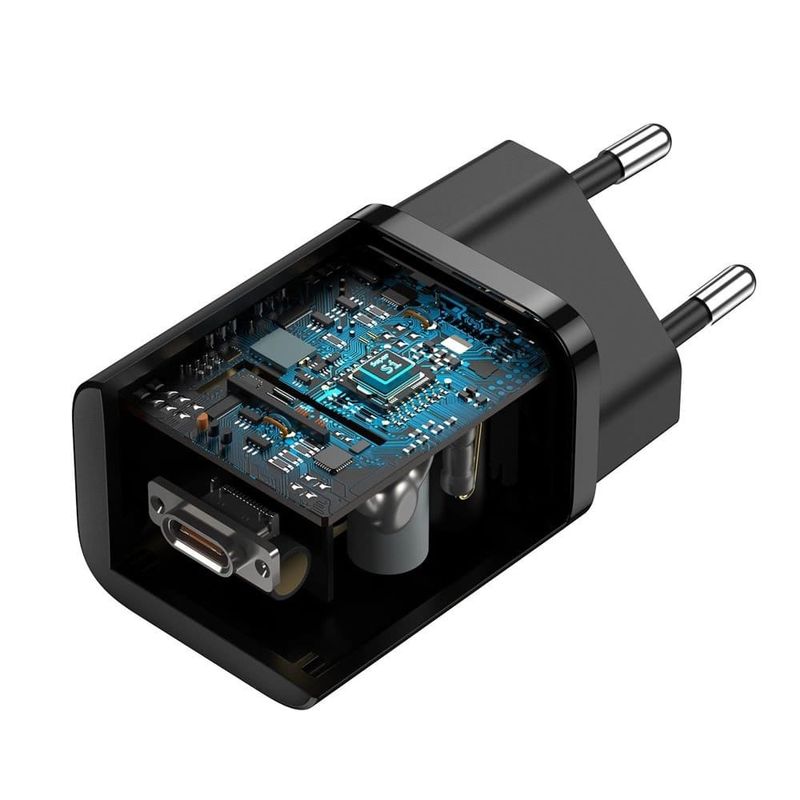 Laptop, Telefoane si Tablete - Telefoane mobile si accesorii - Accesorii Telefoane - Incarcatoare telefoane - Incarcator rapid Baseus Super Si, USB-C, 25W - Infinity.ro
