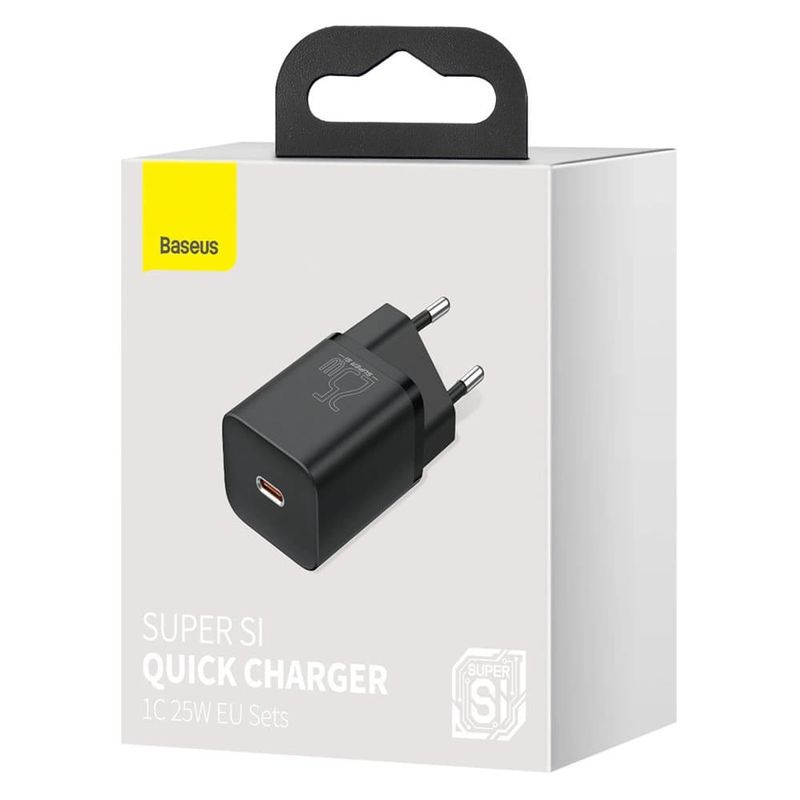 Laptop, Telefoane si Tablete - Telefoane mobile si accesorii - Accesorii Telefoane - Incarcatoare telefoane - Incarcator rapid Baseus Super Si, USB-C, 25W - Infinity.ro