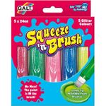 Jucarii, Copii si Bebe - Jucarii si jocuri - Jucarii & jocuri educative - Seturi pictura si desen - Galt Squeeze'n Brush - 5 culori cu sclipici - Infinity.ro