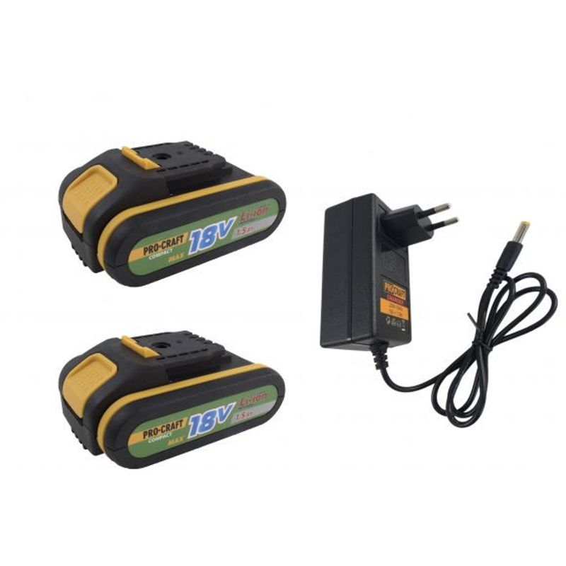 Casa si Gradina - Constructii - Scule electrice si accesorii - Masini de gaurit si insurubat - Autofiletanta Procraft Compact PA18C, 18V, 1.5 Ah 2 acumulatori - Infinity.ro