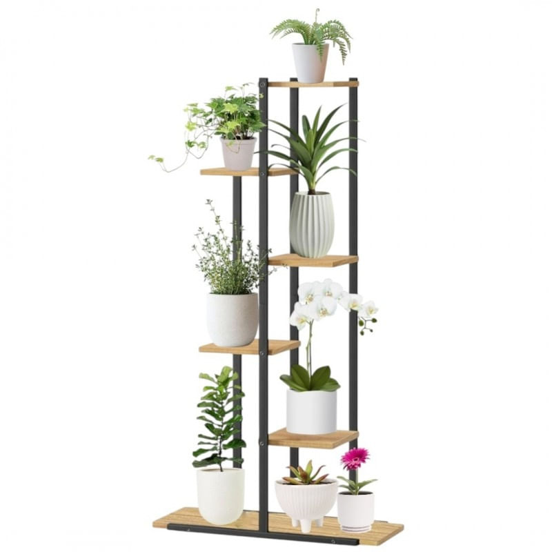 Casa si Gradina - Gradinarit si plante - Plante si ghivece - Ghivece si suporturi - Suport pentru flori – etajera moderna cu 6 rafturi, 113x60x20 cm - Infinity.ro