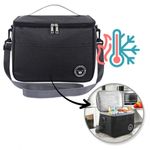 Sport si Outdoor - Camping - Bucatarie de camping - Cutii si genti frigorifice - Geanta termica pentru transportul alimentelor, LUNCH BOX, 29x20x21 cm, negru, Ecarla - Infinity.ro