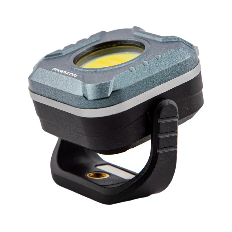 Casa si Gradina - Corpuri si surse de iluminat - Iluminat comercial si industrial - Proiectoare si lampi de lucru - Mini Proiector Lanterna LED Tricolor + Rosu 5.7W, EMESZON®, Strobo, SOS, prindere Magnet, Stativ, albastru-negru - Infinity.ro