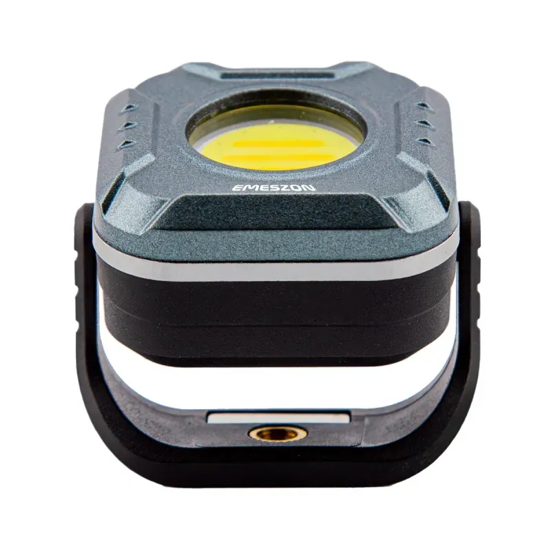 Casa si Gradina - Corpuri si surse de iluminat - Iluminat comercial si industrial - Proiectoare si lampi de lucru - Mini Proiector Lanterna LED Tricolor + Rosu 5.7W, EMESZON®, Strobo, SOS, prindere Magnet, Stativ, albastru-negru - Infinity.ro