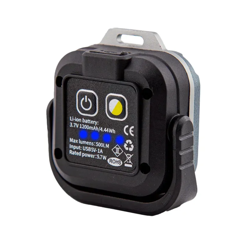 Casa si Gradina - Corpuri si surse de iluminat - Iluminat comercial si industrial - Proiectoare si lampi de lucru - Mini Proiector Lanterna LED Tricolor + Rosu 5.7W, EMESZON®, Strobo, SOS, prindere Magnet, Stativ, albastru-negru - Infinity.ro