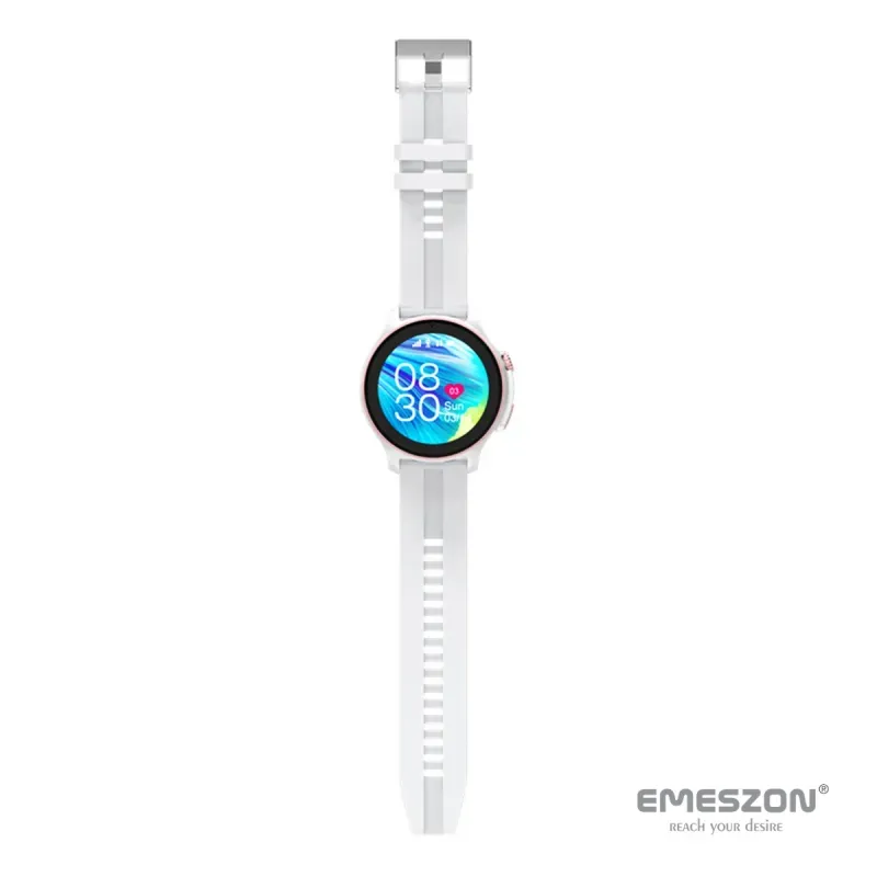 Laptop, Telefoane si Tablete - Wearables si gadgeturi - Wearables - Smartwatch-uri - Ceas inteligent SmartWatch SIM 4G LTE Emeszon® A22, localizare Copii si Adulti prin GPS, Apel Video SOS, LBS, Wi-Fi, Alb - Infinity.ro