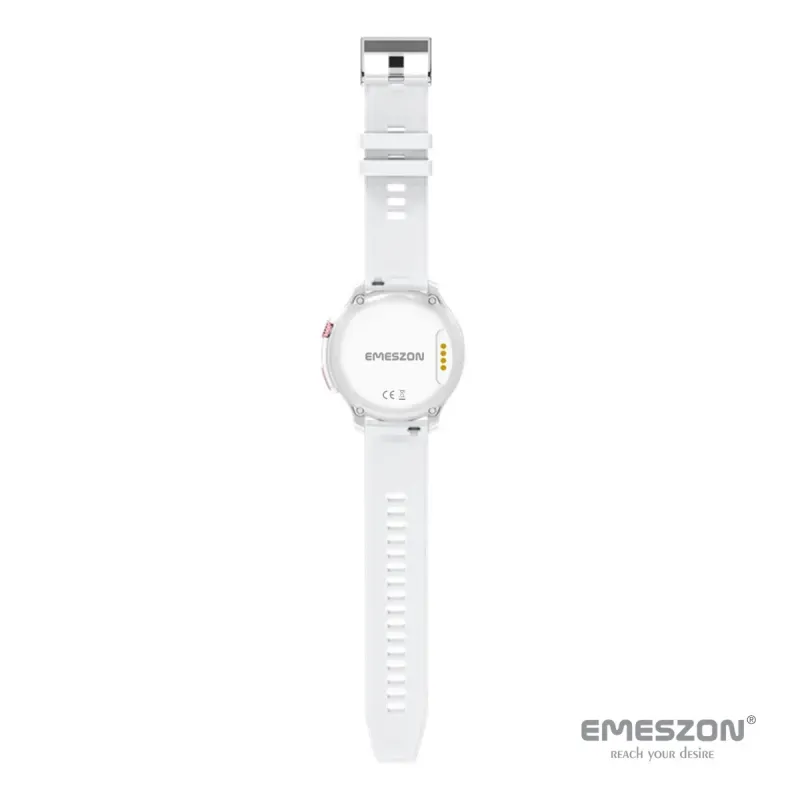 Laptop, Telefoane si Tablete - Wearables si gadgeturi - Wearables - Smartwatch-uri - Ceas inteligent SmartWatch SIM 4G LTE Emeszon® A22, localizare Copii si Adulti prin GPS, Apel Video SOS, LBS, Wi-Fi, Alb - Infinity.ro