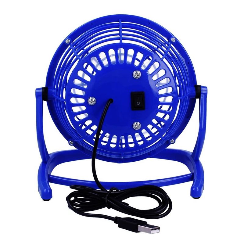 Electronice si Electrocasnice - Climatizare si sisteme de incalzire - Aparate racire aer - Ventilatoare - Ventilator de masa, cu USB, diametru 14 cm, albastru, Vivo T1527-BLUE - Infinity.ro