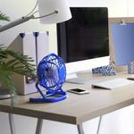 Electronice si Electrocasnice - Climatizare si sisteme de incalzire - Aparate racire aer - Ventilatoare - Ventilator de masa, cu USB, diametru 14 cm, albastru, Vivo T1527-BLUE - Infinity.ro