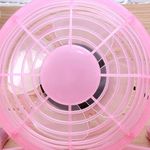 Electronice si Electrocasnice - Climatizare si sisteme de incalzire - Aparate racire aer - Ventilatoare - Ventilator de masa, cu USB, diametru 14 cm, roz, Vivo T1527-PINK - Infinity.ro