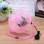 Electronice si Electrocasnice - Climatizare si sisteme de incalzire - Aparate racire aer - Ventilatoare - Ventilator de masa, cu USB, diametru 14 cm, roz, Vivo T1527-PINK - Infinity.ro