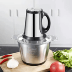 Casa si Gradina - Bucatarie si vesela - Ustensile bucatarie - Tocatoare de bucatarie - Tocator electric, inox, 4 lame din otel inoxidabil, recipient din inox, 2 L - Infinity.ro