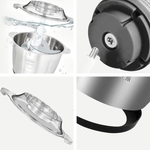 Casa si Gradina - Bucatarie si vesela - Ustensile bucatarie - Tocatoare de bucatarie - Tocator electric, inox, 4 lame din otel inoxidabil, recipient din inox, 2 L - Infinity.ro