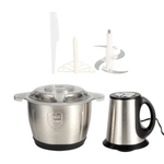 Casa si Gradina - Bucatarie si vesela - Ustensile bucatarie - Tocatoare de bucatarie - Tocator electric, inox, 4 lame din otel inoxidabil, recipient din inox, 2 L - Infinity.ro