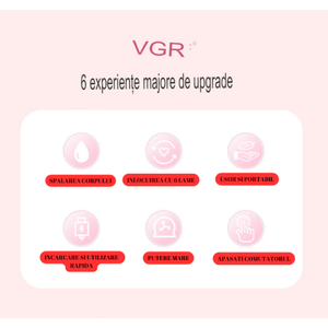 Epilator Umed si Uscat Damar 6 IN 1, Afisaj LED, Portabil, Fara fir, Multifunctional, Pentru toate tipurile de piele