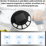 Ingrijire personala si Cosmetice - Sanatate si wellness - Articole wellness - Aparate si dispozitive de masaj - Aparat de Masaj Profesional cu 4 Tehnologii Avansate, ZEQAS, Trateaza Celulita de Suprafata si Interioara, Alb - Infinity.ro