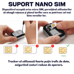 Laptop, Telefoane si Tablete - Wearables si gadgeturi - Gadgeturi - Dispozitive spionaj - Localizator GPS pentru Bagaje, Animale si Copii, Precizie GPS 5~15m, Baterie 1000mAh, Monitorizare pe Android/iOS, Negru - Infinity.ro