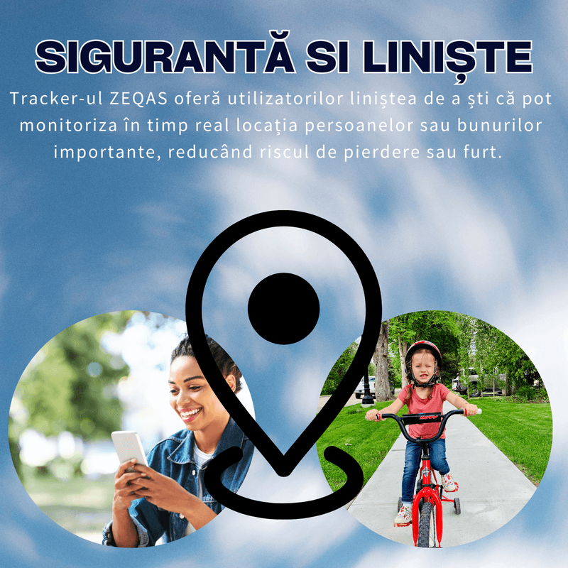 Laptop, Telefoane si Tablete - Wearables si gadgeturi - Gadgeturi - Dispozitive spionaj - Localizator GPS pentru Bagaje, Animale si Copii, Precizie GPS 5~15m, Baterie 1000mAh, Monitorizare pe Android/iOS, Negru - Infinity.ro