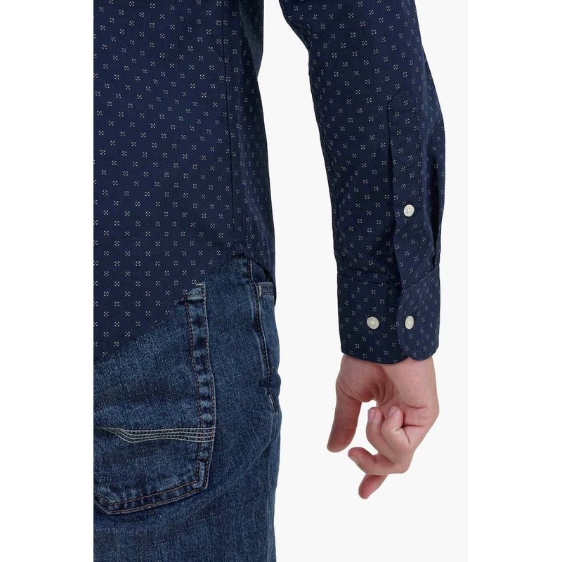 Fashion, accesorii si bijuterii - Barbati - Imbracaminte - Camasi barbati - Camasa La Martina regular fit cu logo Floral ZMC020, Bleumarin, 2XL INTL - Infinity.ro
