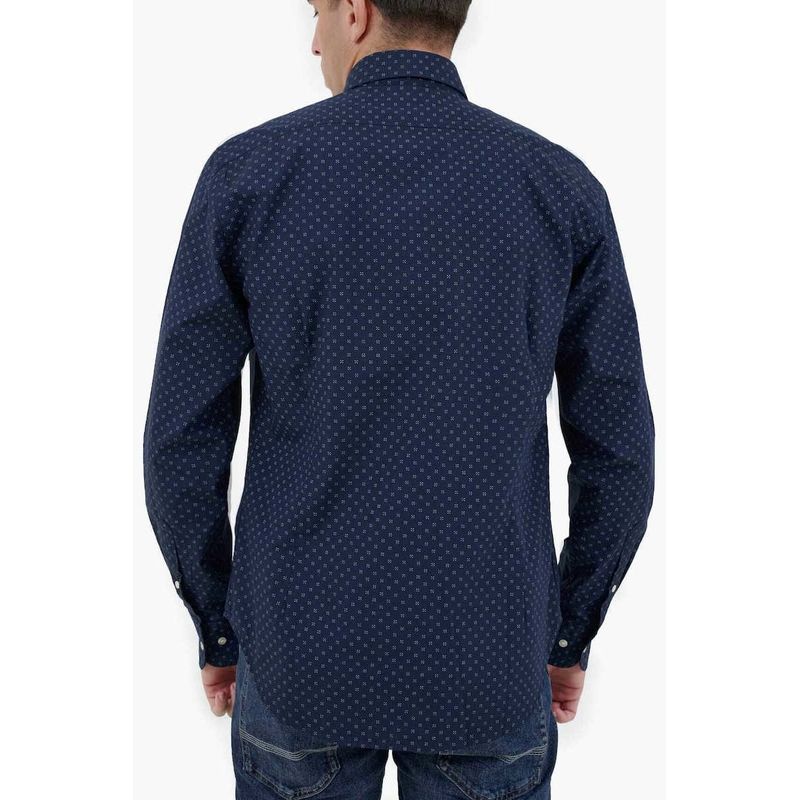 Fashion, accesorii si bijuterii - Barbati - Imbracaminte - Camasi barbati - Camasa La Martina regular fit cu logo Floral ZMC020, Bleumarin, 2XL INTL - Infinity.ro