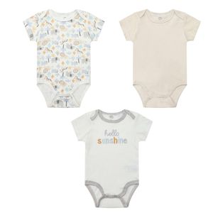Set 3 body-uri pentru bebelusi Hello Sunshine