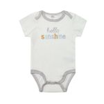 Fashion, accesorii si bijuterii - Copii - Imbracaminte copii - Body-uri copii - Set 3 body-uri pentru bebelusi Hello Sunshine - marimea 6-9 luni - Infinity.ro