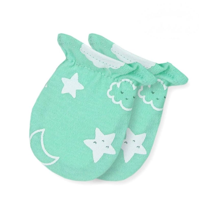 Fashion, accesorii si bijuterii - Copii - Imbracaminte copii - Body-uri copii - Set cadou bebe 5 piese bumbac model stele si nori 3-6 luni - Infinity.ro