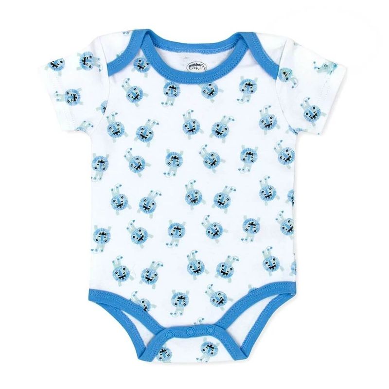 Fashion, accesorii si bijuterii - Copii - Imbracaminte copii - Body-uri copii - Set cadou bebe 5 piese bumbac model monstruleti 0-3 luni - Infinity.ro