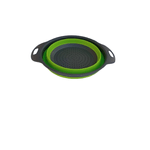 Casa si Gradina - Bucatarie si vesela - Ustensile bucatarie - Site bucatarie, strecuratori si accesorii - Strecuratoare pliabila pentru fructe si legume, 30 cm, verde/gri - Infinity.ro