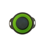 Casa si Gradina - Bucatarie si vesela - Ustensile bucatarie - Site bucatarie, strecuratori si accesorii - Strecuratoare pliabila pentru fructe si legume, 30 cm, verde/gri - Infinity.ro