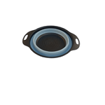 Casa si Gradina - Bucatarie si vesela - Ustensile bucatarie - Site bucatarie, strecuratori si accesorii - Strecuratoare pliabila pentru fructe si legume, 25 cm, albastru+negru - Infinity.ro