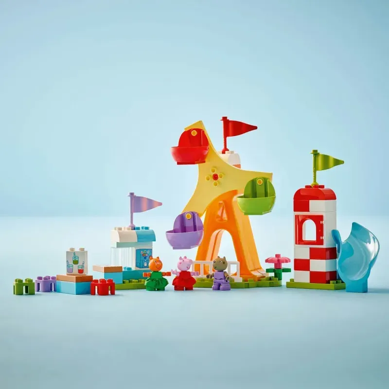 Jucarii, Copii si Bebe - Jucarii si jocuri - Seturi de constructie si cuburi - Seturi de constructie - Lego Duplo Targ De Distractii 10453 - Infinity.ro