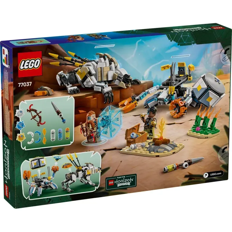 Jucarii, Copii si Bebe - Jucarii si jocuri - Seturi de constructie si cuburi - Seturi de constructie - Lego Horizon Adventures Aloy Si Varl Vs Shell Walker Si Sawtooth 77037 - Infinity.ro