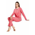 Fashion, accesorii si bijuterii - Femei - Lenjerie si pijamale femei - Pijamale femei - Pijama viscoza dama Laura Biagiotti 96849, L INTL, Roz - Infinity.ro