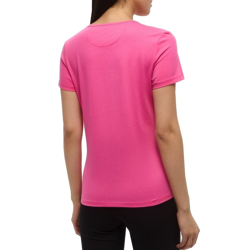 Fashion, accesorii si bijuterii - Femei - Imbracaminte femei - Tricouri si topuri femei - Tricou Dama La Martina XWR006, L INTL, Fucsia - Infinity.ro