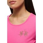 Fashion, accesorii si bijuterii - Femei - Imbracaminte femei - Tricouri si topuri femei - Tricou Dama La Martina XWR006, L INTL, Fucsia - Infinity.ro