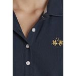 Fashion, accesorii si bijuterii - Femei - Imbracaminte femei - Tricouri si topuri femei - Tricou polo dama La Martina CCWP01, M INTL, Bleumarin - Infinity.ro